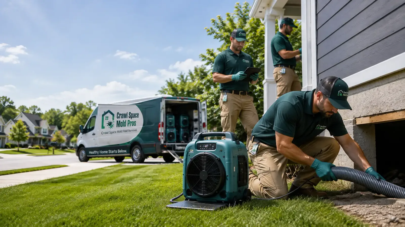 Crawl Space Mold Removal in Chandler, OK
